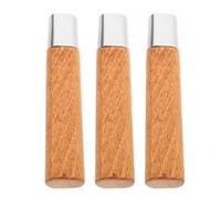 Générique 3 Pièces Manche de Couteau en Bois de Hêtre Beige Ergonomique pour Réparation et Remplacement, Solide, pour Chefs et Cuisiniers Amateurs