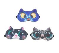 Générique 3 Pièces Masque de sommeil sleep mask sleeping mask cache-oeil lumière bourgeons renard couvre-yeux pour dormir pour les femmes masques de nuit pour dormir Velours Tao Li