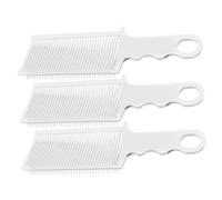 Générique 3 Pièces peignes de séparation pour tresser les cheveux Racine des cheveux bord peigne pour hommes Sèche-x hair charms hair toppers large à barbe abdos blanche
