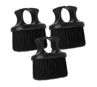 Générique 3 Pièces Pinceau à Huile Rétro Hommes Peigne Rond Pour Homme Chauve Tondeuses Drôle Rat Trousse Coiffeur Patin à Roulettes Ciseaux Brosse à Cheveux Rasoir Peignes Poil Abdos Black