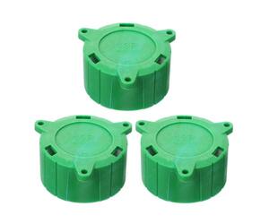 Générique 3 Pièces Protection pour Attelage de Remorque Bouchons à Col Rond Verts en Plastique, Prise de Remorque 13 Broches, Accessoire Étanche et Compatible pour Usage Extérieur Caravane
