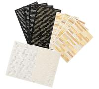 Générique 3 Sachets d'Autocollants Vintage en Papier pour Scrapbooking Bandes Adhésives Délicates Phrases Anglaises 12 Pièces par Paquet pour Journaux Intimes Albums et Agendas