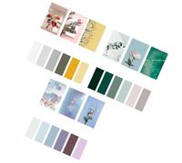 Générique 3 Sets de Bloc-notes Autocollants Rétro en Papier Motifs Floraux, Adhésifs Réutilisables et Portables, pour L'école Bureau Couleur Aléatoire Plusieurs styles
