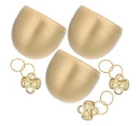Générique 3 Sets de Petites Cloches de Carillon Éolien en Cuivre Or, Son Clair et Agréable, Style Vintage Esthétique pour Décoration de Balcon ou Sapin de Noël