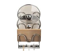 Générique 3-Tier Pot Lid Organizer, Rust-Resistant Metal Stand for Kitchen | Multifunctional Holder for Pots, Lids, Countertop, Apartment, Dorm, RV, Restaurant, Home