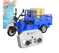Générique 3 Wheel RC Car, Remote Control Truck, 5.71 inches 2.4G Speed Vehicle with Light Sound Effects, Durable Toy Racer, Fun Indoor Play Accessory, Kids Entertainment Gadget for Birthday Party