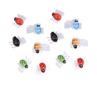Générique 30 Clips de Jardinage en Plastique Forme à Bon Dieu pour Fixation Sûre de Fleurs et Vignes, Pince Tuteur pour Support et Entretien des Plantes