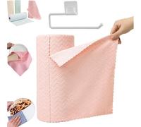 Générique 30-Pack Microfiber Cleaning Cloths Roll,Reusable Paper Towels Tear Away Cloth,Dry Wet Use Absorbent Fast-Drying Dish Towels for Home,Kitchen,Car Window,Glass Surfaces