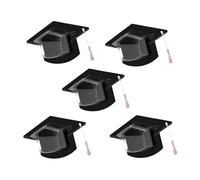 Générique 30 Pcs Graduation Cap Candy Holders with Tassel, Hat Treat Boxes Chocolate Dome Cards, DIY Party Favors for Students Teachers, Class of 2026 Table Centerpiece Decor (5-pack)