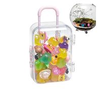 Générique 30-Piece Glow Resin Ducks, Tiny Miniature Decor Figurines Charms