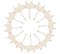 Générique 30 Pièces D'étiquettes en Bois Brut de Cochon avec Corde Suspendue, Décorations Créatives Polyvalentes pour Déco Murale Maison et Souhaits Personnels