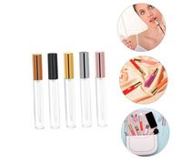 Générique 30 pièces Lot de Tubes de Gloss à Lèvres Vides DIY Rechargeables Légers et Compacts pour Voyage Contenant Lip Color Personnalisable Flacons Colorés Or Argent Noir Rose et Doré