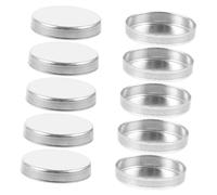 Générique 30 Pièces Outil De Plateau De Maquillage Produits Capillaires Pour Femmes Maquillage Vide Fard à Paupières Pailleté Plaque De Fard à Paupières Produits De Beauté Silver Aluminium