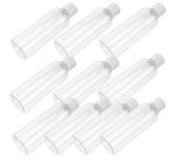 Générique 30 Pièces Petite Bouteille Vide de 30ml pour Lotion et Gel Coiffant, Flacon de Cosmétiques Blanc en Abs Portable et Facile à Remplir, pour Camping et Voyages D'affaires