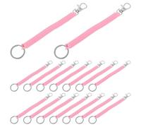 Générique 30 Pièces Porte-clés à Ressort Extensible avec Mousqueton Lanière Élastique Spirale pour Clés Sacs Téléphone pour Camping Sac à Dos et Portefeuille