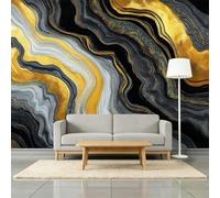 Générique 300 x 210 cm Papier Peint Murale Panoramique Texture De Marbre | Art Fluide Papier peint photo non tissé - Revêtement Mural Décoration Salon Pour chambre à coucher - Effet 3D