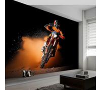 Générique 308 x 220 cm Papier peint panoramique - Affiche murale Motos Tout Terrain De Science Fiction, papier peint intissé Noir personnalisé 3D, décoration murale pour salon et chambre d'enfant