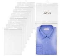 Générique 30er Set Hängende Aufbewahrungsbeutel mit Haken, wiederverschließbare Transparente Taschen für Schul-Kopfhörer, staubdicht, Ideal für Organisation und unterwegs
