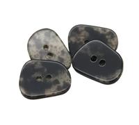 Générique 30mm 38mm 44mm Grands Boutons De Costume en Résine en Corne for Vêtements Veste Pull Transparent Décoratif DIY Accessoires De Couture en Gros(Black,30mm 10pcs)