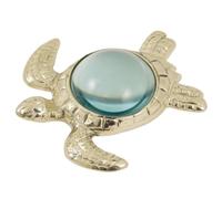 Générique 3102 Loupe Presse-Papier Tortue Marine Laiton Brillant Verni 11,5 x 2,5 x 10 cm