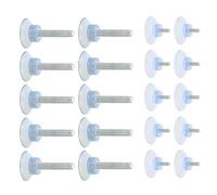 Générique 32 Patins Réglables pour Pieds de Meubles Ventouses en PVC Transparent Filetage M5/M6/M8 Support Antidérapant pour Table Basse et Mobilier Adaptés au Réglage de Hauteur et