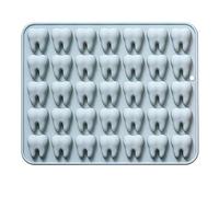 Générique 35 Cavité Mini Dent Moule en Silicone, 3D Petite Molaire Moules Plateau pour la Cuisson Chocolat Bonbons Gommeux Jello Fondant Dessert Résine Argile Décoration