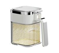 Générique 350ml Salt Sugar Container Glass Jar With Lid Large Capacity
