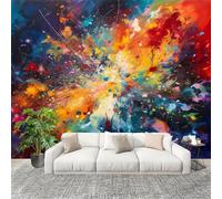 Générique 350x256 cm Seamless Join Easy Install Papier Peint Photo 3d Illusion Visuelle NéBuleuse Durable Waterproof Removable Mural 200x140 Cm Coloré Papier Peint Anti-Stain Fresque Murale Grande