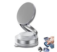 Générique 360° Adjustable Vacuum Magnetic Phone Holder, Magnetic Phone Holder for Car, Vacuum Adsorption Magnetic Bracket, Super Strong Suction, Universal Mobile Stand for All Smartphones (White)