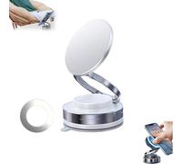 Générique 360° Adjustable Vacuum Magnetic Phone Holder, Soporte De Telefono Para Carro, Foldable Magnetic Windshield Phone Mount Compatible with All Smartphones (White)