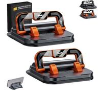 Générique 360° Dashboard Car Phone Holder with Strong Suction Cup, Car Phone Holder 360 Degree Rotation with Horizontal and Vertical Screen Adjustment Angle (Orange*2)