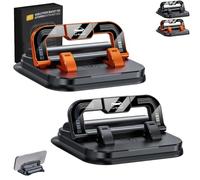 Générique 360° Dashboard Car Phone Holder with Strong Suction Cup, Car Phone Holder 360 Degree Rotation with Horizontal and Vertical Screen Adjustment Angle (Black + Orange)