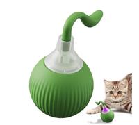 Générique 360 Degree Rotation Cat Toy Ball, LED Light Cat Toy Ball, Rechargeable Automatic Cat Toy Ball, Interactive Pet Play Balls 1.97x1.97x3.43 for Kitten and Dog Playing (Red, Green)