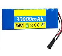 Générique 36V Batterie De Vélo Électrique Haute Puissance Batteries 36V 30Ah Batterie Ebike Batterie Rechargeable 10S2P avec Chargeur pour 250W 350W 500W 800W Moteur（033