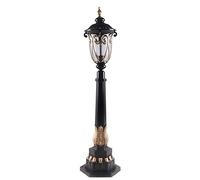 Générique 37.4inch European Pole Lamp in Black Finish Street Lantern Exterior Post Lighting Fixture for Entryway Yard Front Porch