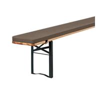Générique 3cm Epais Coussin de Banc Exterieur Lavable Coussins pour Bancs de Jardin avec Fond AntidéRapant, Coussin Banquette pour Table à BièRe Et Chapiteau de FêTe,Black Coffee,140x23x3cm