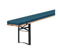 Générique 3cm Epais Coussin de Banc Exterieur Lavable Coussins pour Bancs de Jardin avec Fond AntidéRapant, Coussin Banquette pour Table à BièRe Et Chapiteau de FêTe,Dark Blue,180x25x3cm