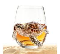 Générique 3D Animal Whiskey Glass 350ml Egg Shaped Novelty Tumbler