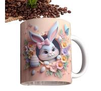 Générique 3D Coffee Mug - Coffee Mug | Easter 3D Rabbit Ceramic Cup,Animal Mugs with Large Caliber, Easter Party Supplies for Men Women Boys and Girls gift that will impress your loved on any