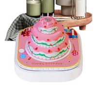 Générique 3D Desk Calendar 2026, Fun Cake Memo Pad with Creative Desktop Design for Office, Study, Bedroom, or School, Timepiece Calendar for Thanksgiving Christmas and Housewarming Decorations