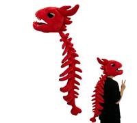 Générique 3D Dinosaur Skeleton Plush Costume, Wearable Halloween Outfit