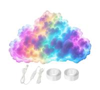 Générique 3D DIY - LED | Lampe d'ambiance Thundercloud - Pack de 1 plafonnier avec synchronisation de musique, décoration murale, alimenté par USB, de foudre créatif pour la décoration de la mai
