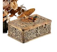 Générique 3D Embossed Singing Bird Music Box | 3D Embossed Desktop Decor for Collectors Kids Teens Adults Office Desk Bookshelf Nightstand Bedside Living Room - Bird Music Box Vintage