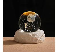 Générique 3D Galaxy Globe Crystal Ball Night Light,Valentine’s Day 3D Planet Crystal Ball Lamp,Planet Model Astronomy Sphere Decor Light with Base,for Christmas,New Year,Birthday Gifts