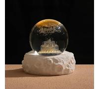 Générique 3D Galaxy Globe Crystal Ball Night Light,Valentine’s Day 3D Planet Crystal Ball Lamp,Planet Model Astronomy Sphere Decor Light with Base,for Christmas,New Year,Birthday Gifts