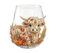 Générique 3D Glassware 3D Cows Cup Stemless Wine Glasses 3.94x4.72 inches