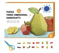 Générique 3D Handmade Origami Book, Easy Handmade Craft 3D Paper Models, Fun DIY Paper Craft Kit for Home Decor, Bookshelf Decoration (Fruit Paradise)
