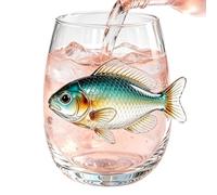 Générique 3D Marine Animal-shaped Bottomless Glass (12 Ounces Capacity)