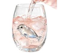 Générique 3D Marine Animal-shaped Bottomless Glass (12 Ounces Capacity)