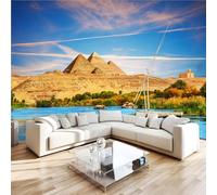 Générique 3d Papier Peint Intissé Pyramides Nil Panoramique Photo Poster Mural 300x210 Egypte DéCoration Revetement Murale Fresque Pour Salon Et Chambre Couloir Restaurant2f248